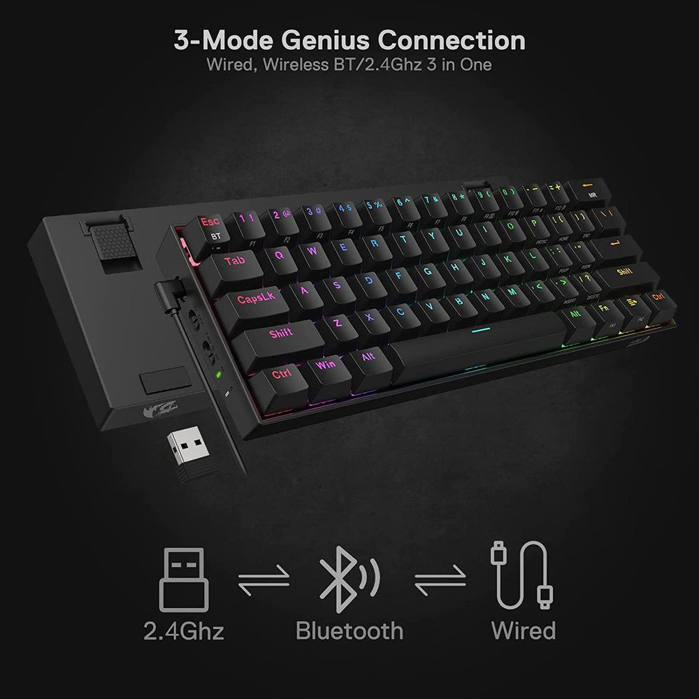 K530 Pro Draconic - 60% Mechanical Gaming Keyboard (Black)