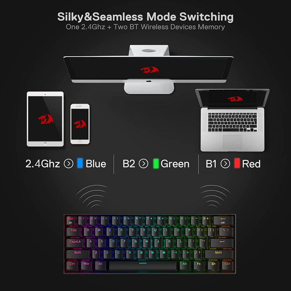 K530 Pro Draconic - 60% Mechanical Gaming Keyboard (Black)