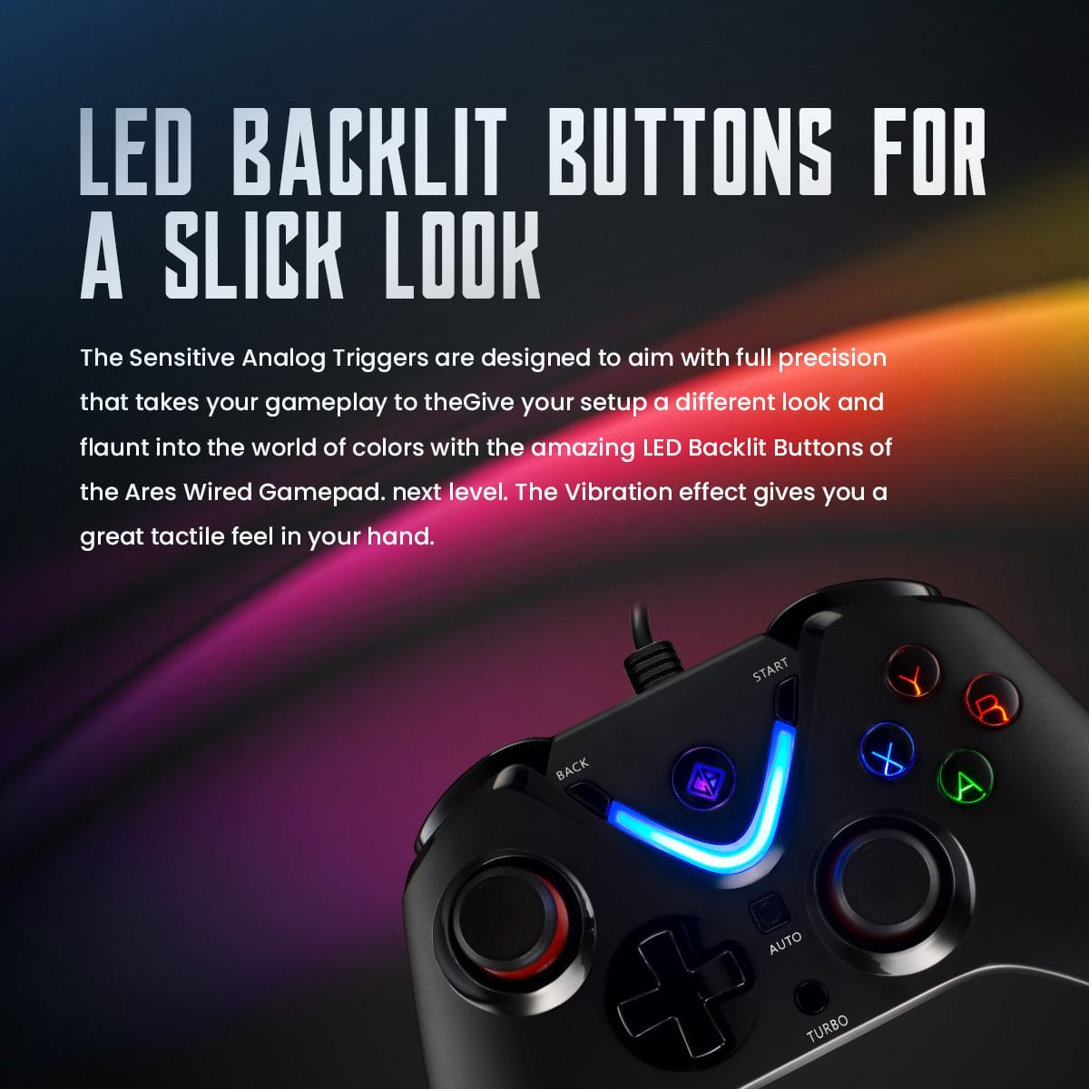 ARES Gaming Controller with Magnetic Triggers