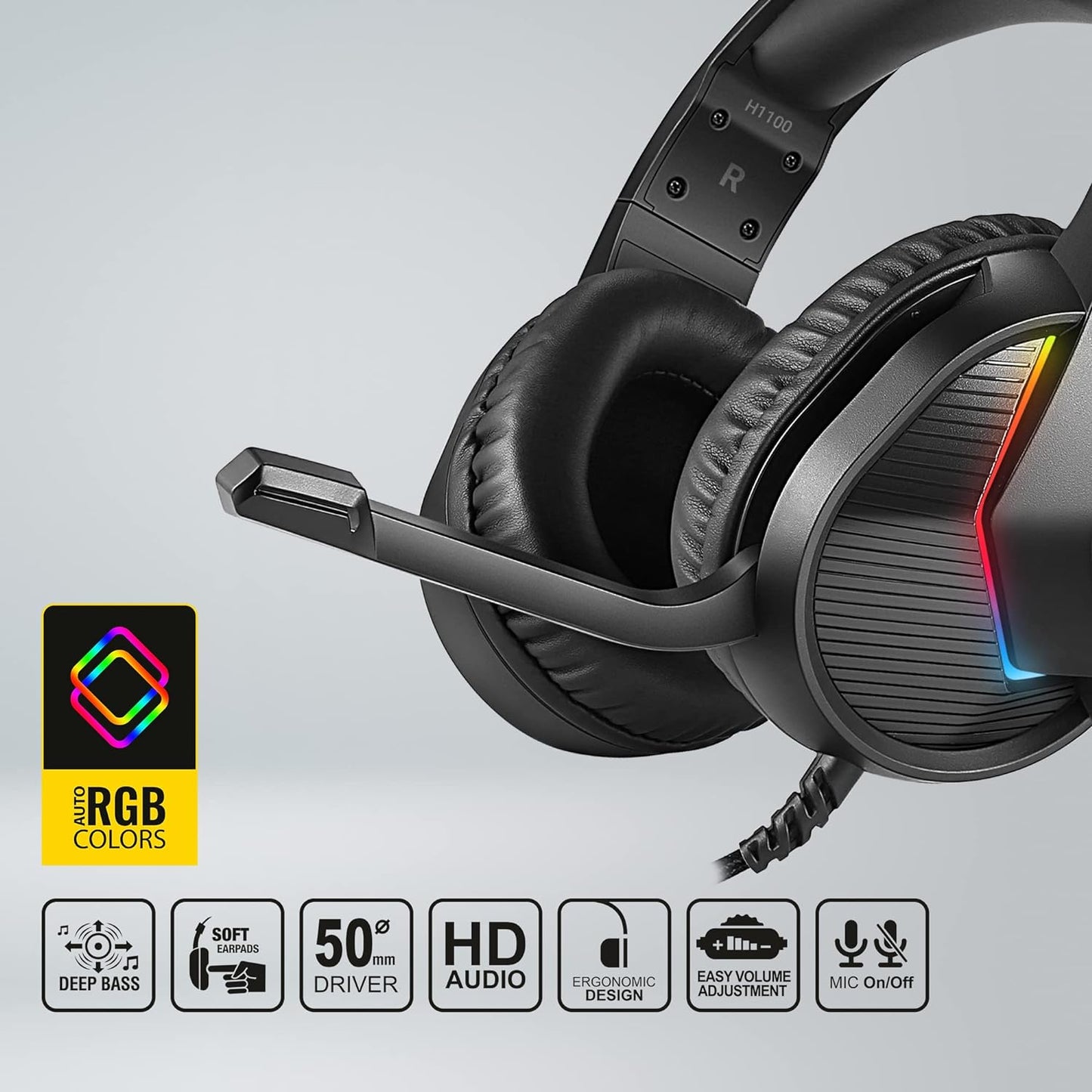 Shop Ant Esports H1100 Pro Gaming Headphones at Vrkaa - best website for Gaming Peripherals in India
