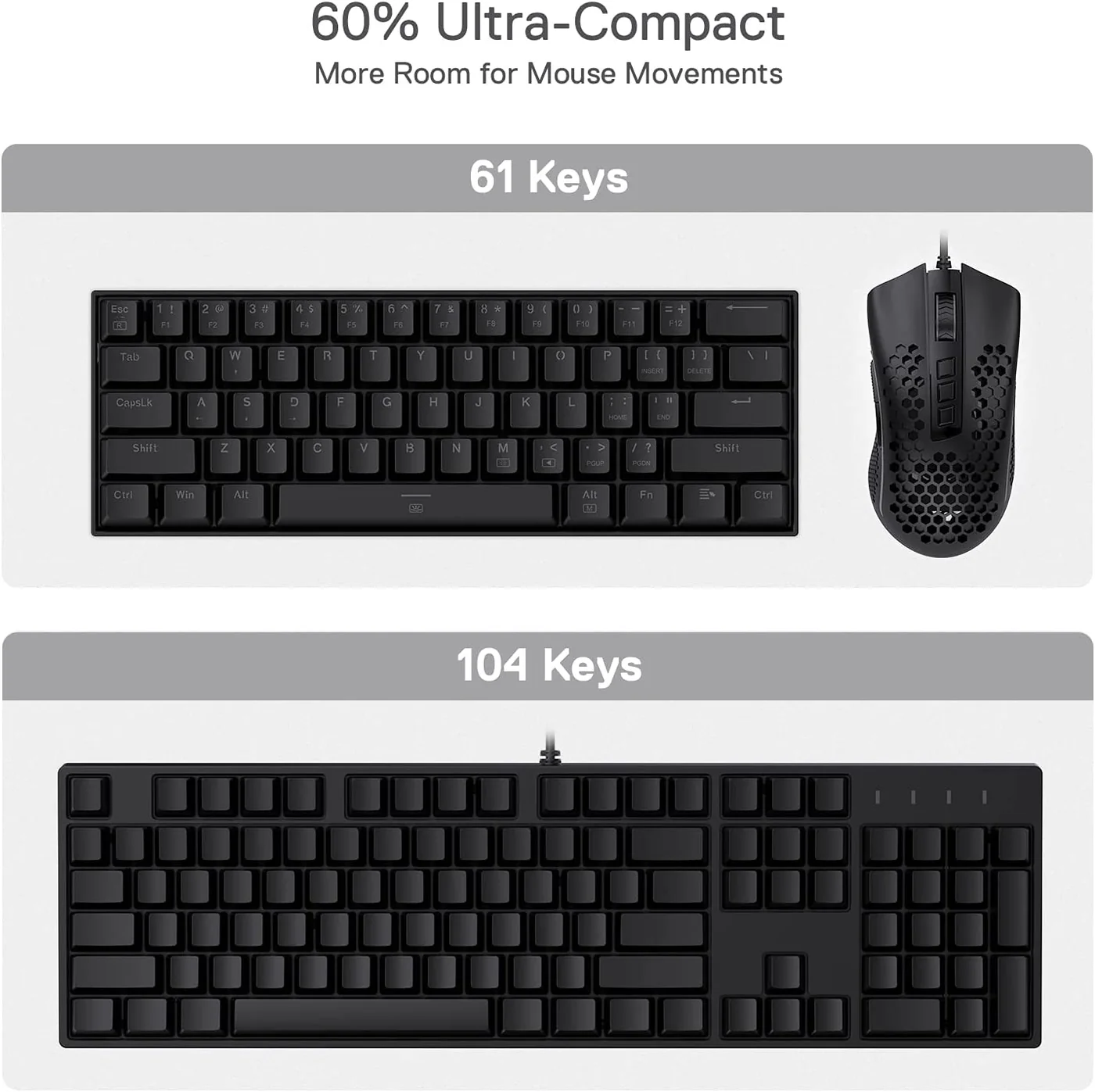 Dragon Born K630 - 60% Wired RGB Mechanical Keyboard (Red Switch)