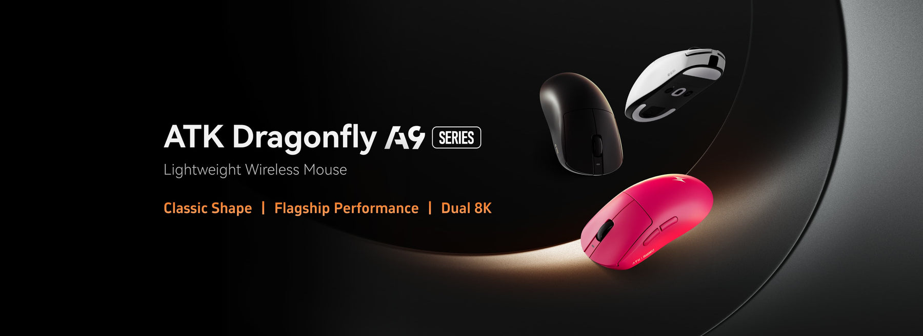 ATK Dragonfly A9 wireless gaming mouse feature banner 1 desktop - Vrkaa