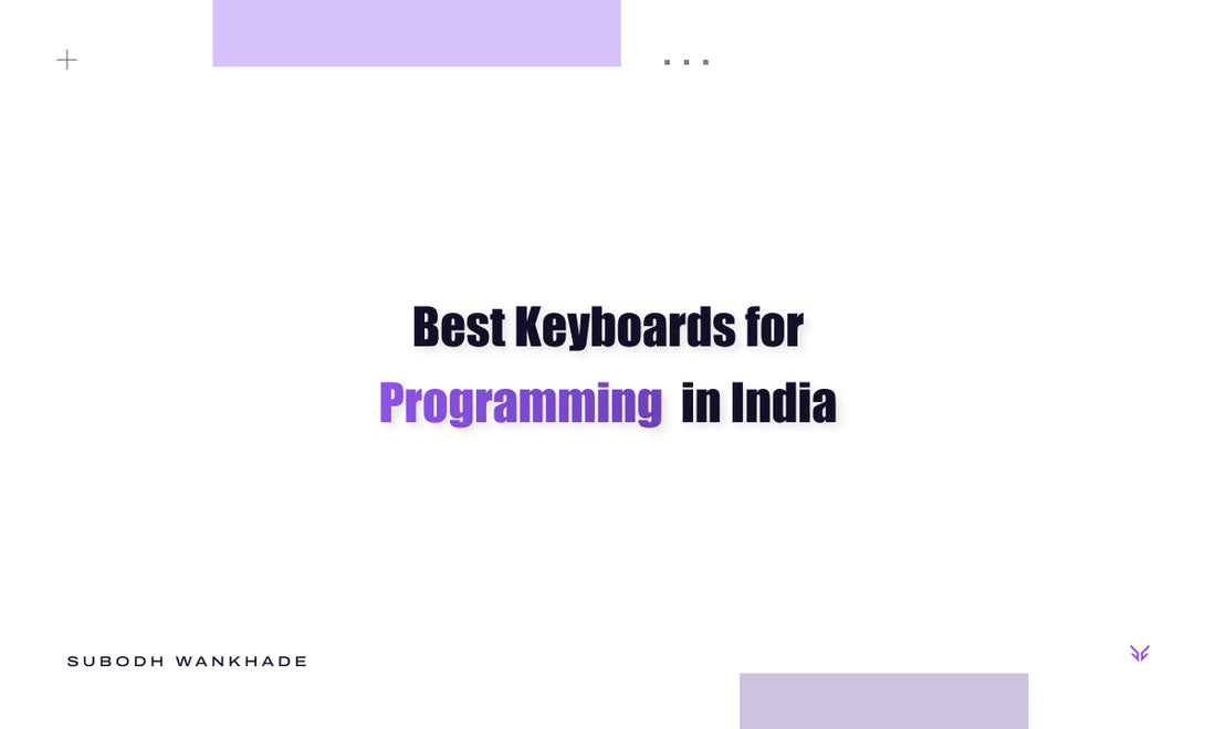 Vrkaa Blog Banner saying "Best Keyboards for Programming in India"