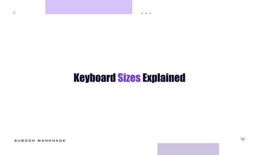 Vrkaa Blog Banner saying "Keyboard Sizes Explained"