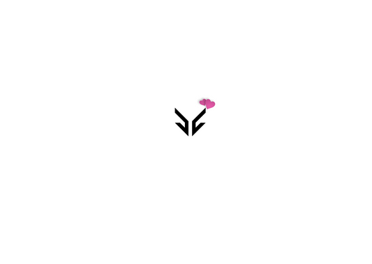 Minimal black gaming logo with a pink heart on white background, Valentine's Day theme