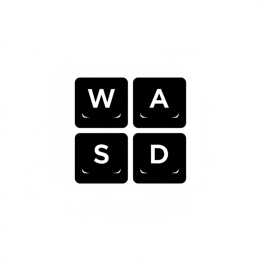 WASD Keyboard Simple Icon