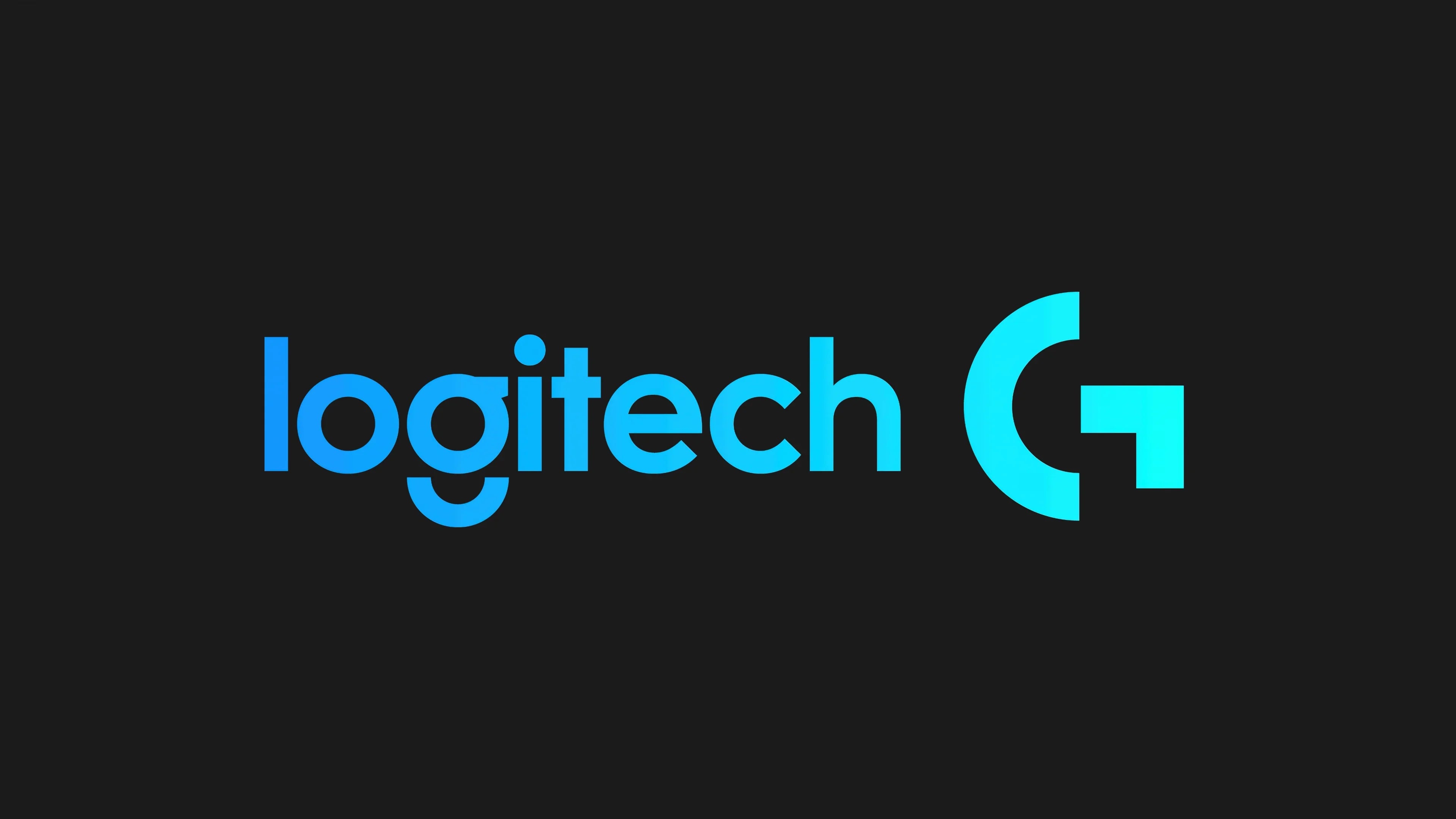 Blue Logitech G logo on black background, symbol for gaming peripherals.