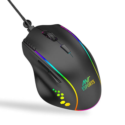 GM600 RGB Wired Programable Gaming Mouse