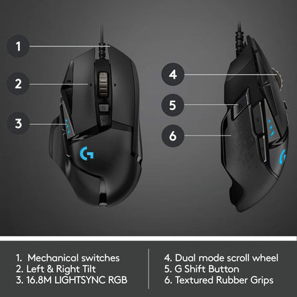 G502 Hero High Performance Wired Gaming Mouse