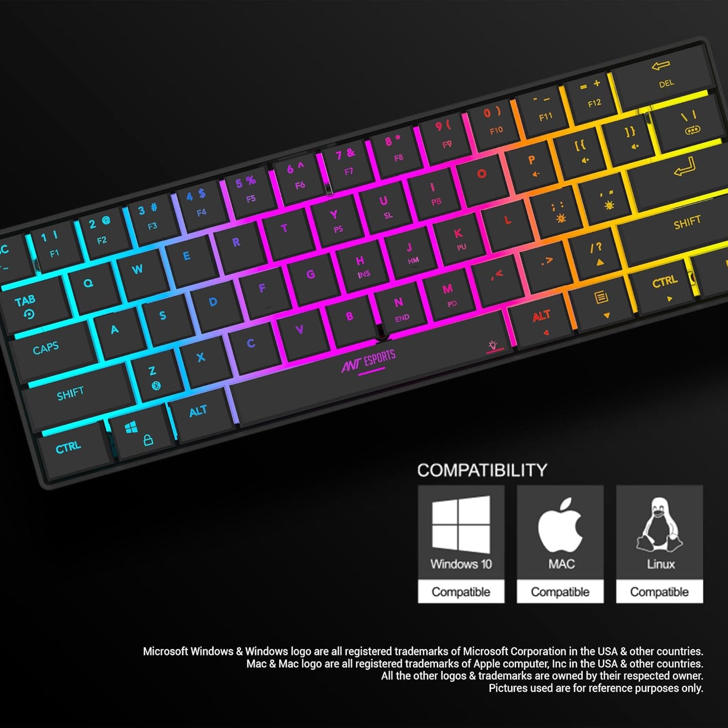 MK1500 Mini Black Wireless Gaming Keyboard