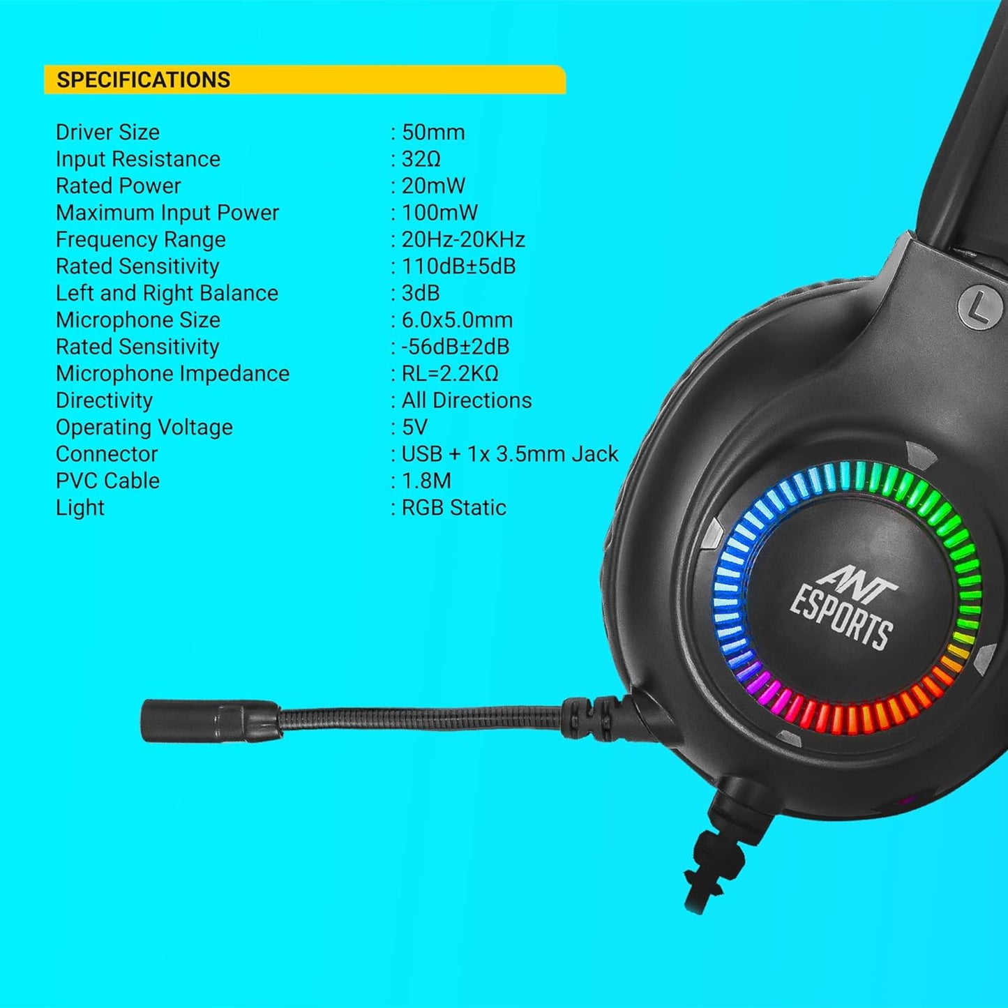 H580 Pro LED Gaming Headset