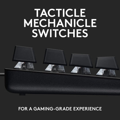 G413 SE / Mechanical, Backlit Keys, Romer-G Tactile Key Switches Wired USB Gaming Keyboard