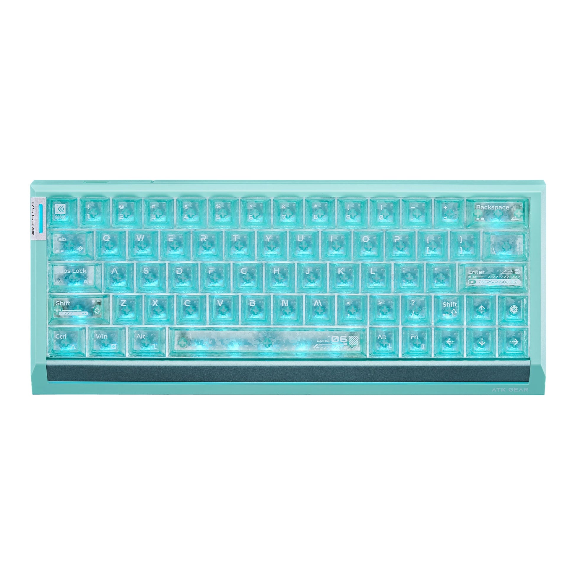 ATK RS63 Air Hall effect keyboard Lake Green - Vrkaa