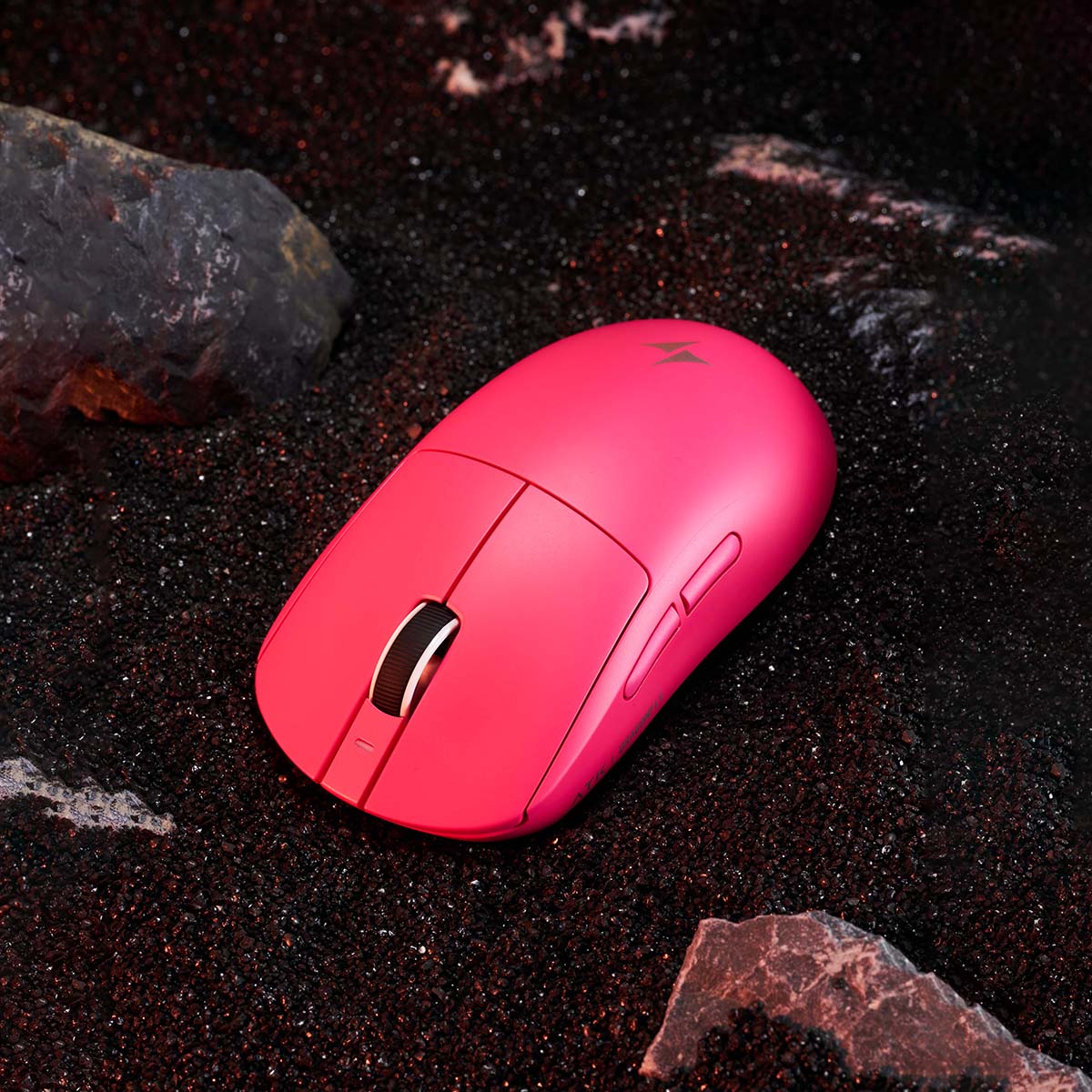 ATK Dragonfly A9 wireless gaming mouse Pink detail view - Vrkaa