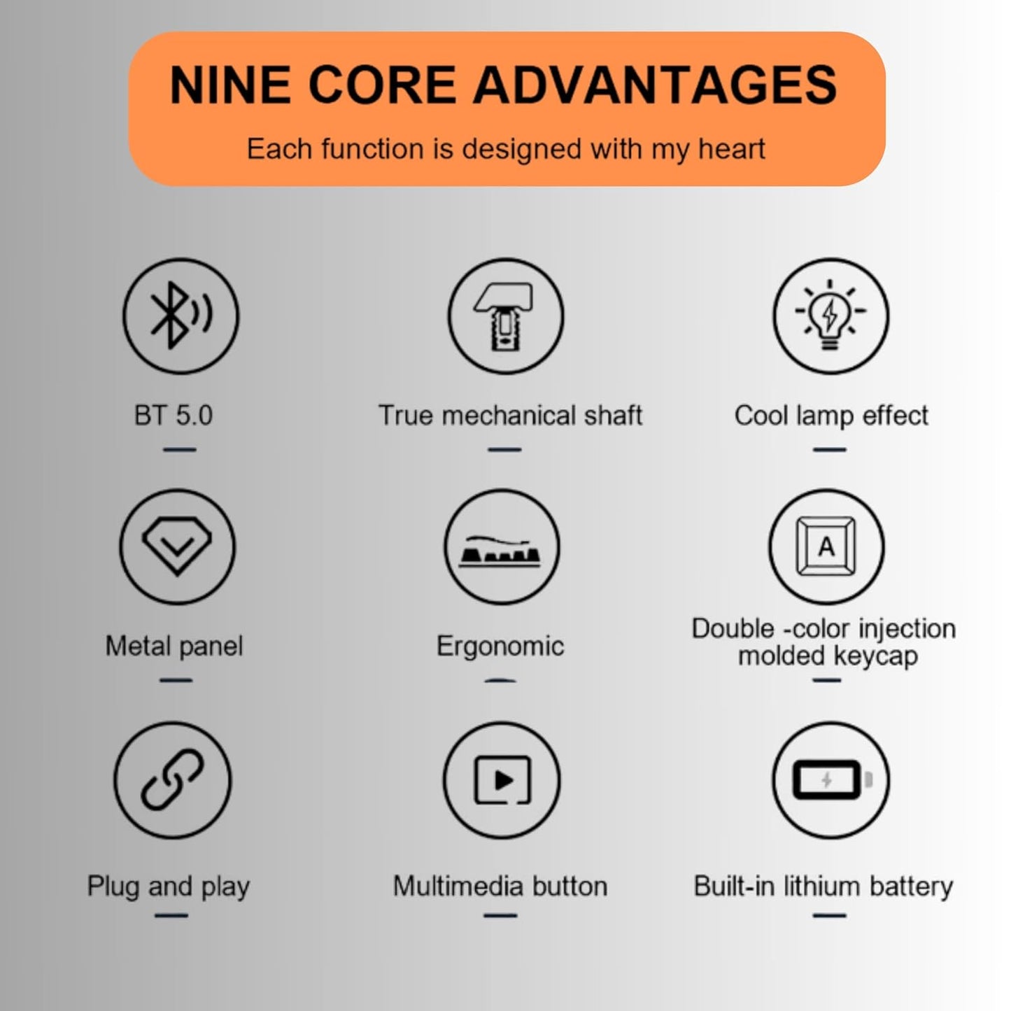 AULA M75 Tri-Mode Mechanical Gaming Keyboard (Blue + Black + Green) - Vrkaa