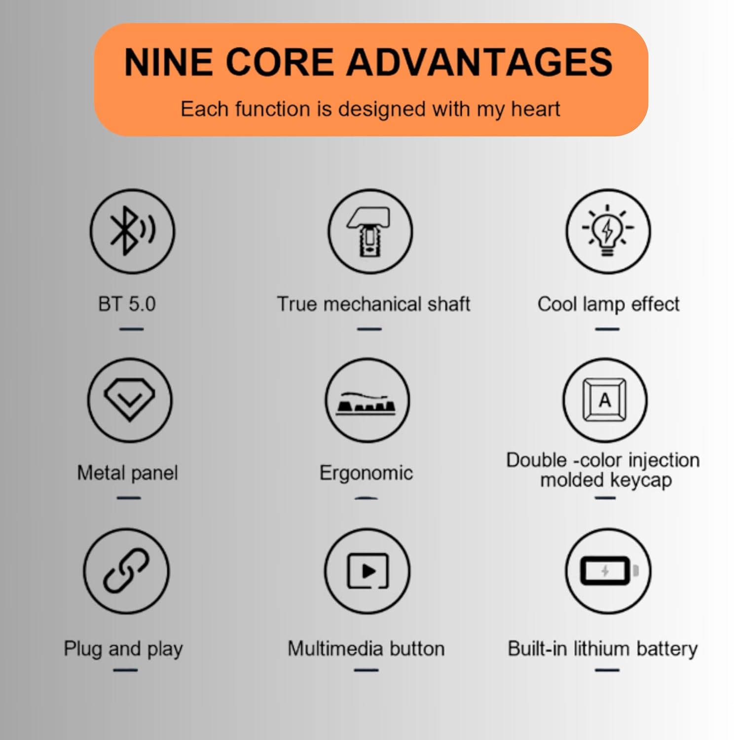 AULA M75 Tri-Mode Mechanical Gaming Keyboard (Blue + Black + Green) - Vrkaa