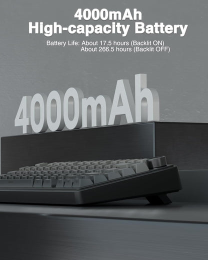 Aula F75 Gradient Gray Wireless Mechanical Keyboard Reaper switches