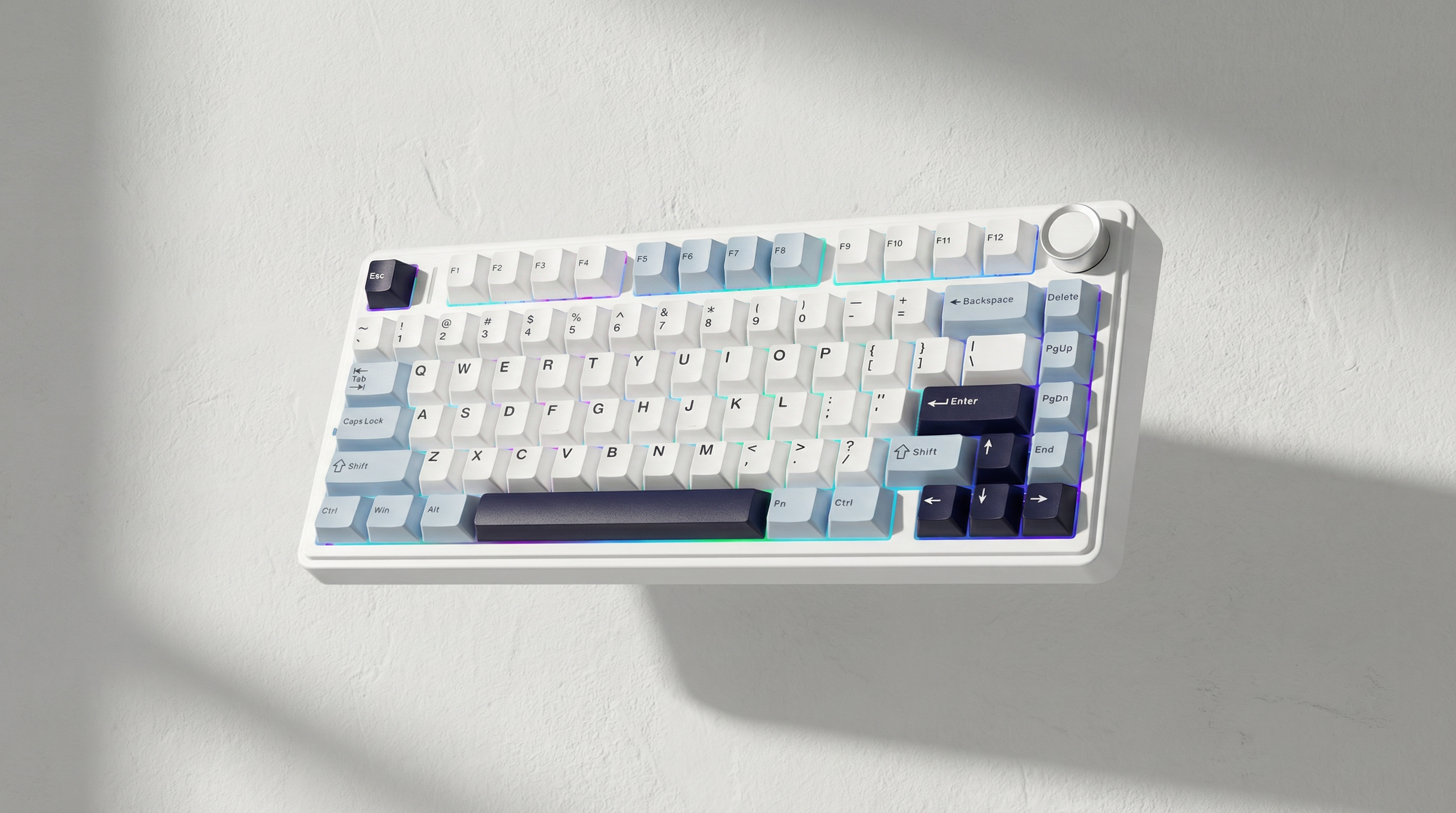 Aula F75 Ice Blue Wireless Mechanical Keyboard Ice Vein switch variant