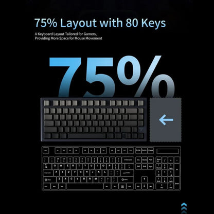 ATK V75X 75 percent layout with 80 keys - Vrkaa