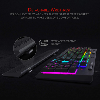 SHIVA K512- WIRED MEMBRANE KEYBOARD RGB (BLACK)