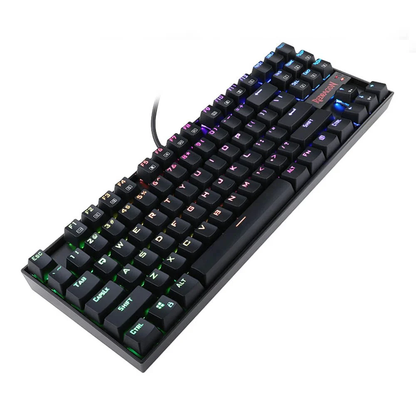 KUMARA K552 - TKL WIRED MECHNICAL KEYBAORD RGB BLACK (BLUE SWITCH)