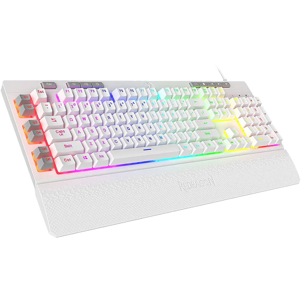 SHIVA K512- WIRED MEMBRANE KEYBOARD RGB(WHITE)