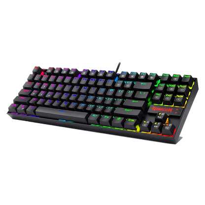 KUMARA K552 - TKL WIRED MECHNICAL KEYBAORD RGB BLACK (BLUE SWITCH)