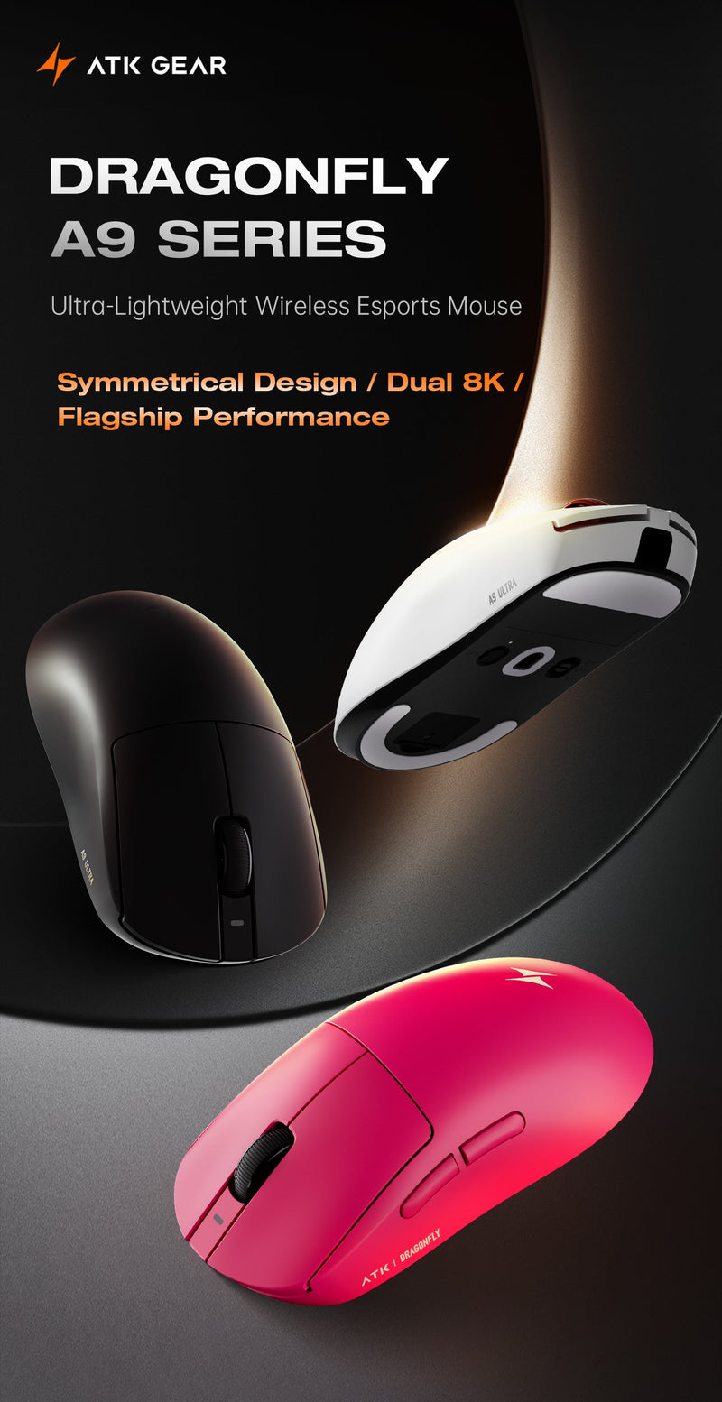 ATK Dragonfly A9 wireless gaming mouse feature banner 1 mobile - Vrkaa
