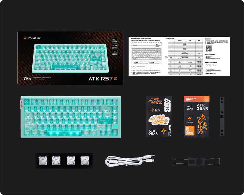 ATK RS7 Air in-box contents - Vrkaa
